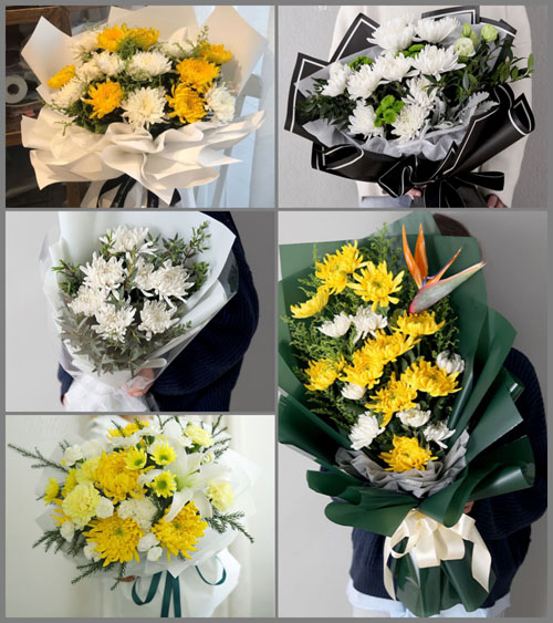 四川成都郫都区友爱镇三元场社区白事花束代送